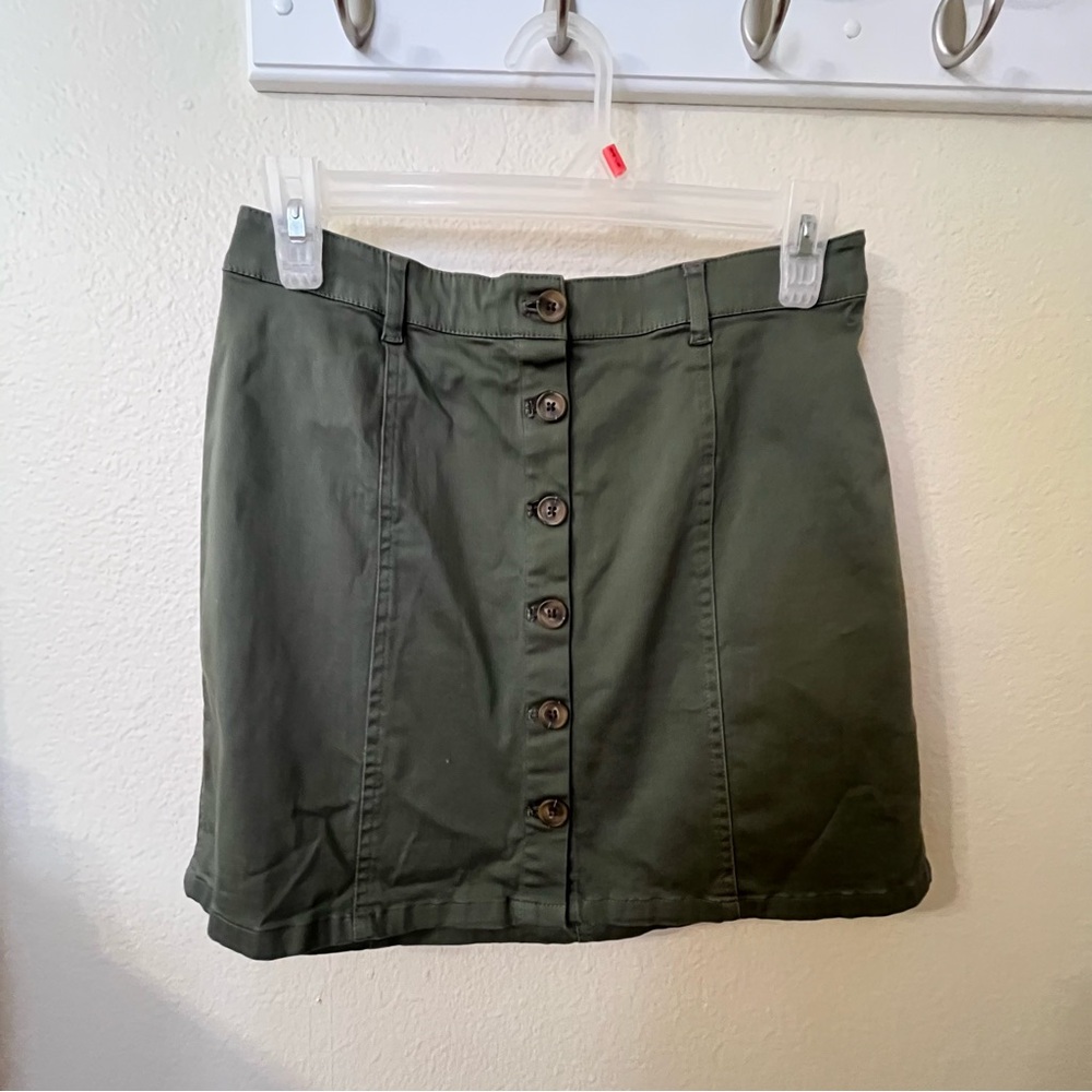 Forever 21 Green Pencil Mini Skirt